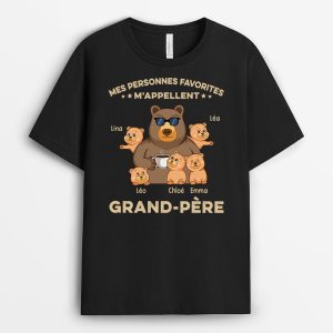 T-shirt Mes Personnes Preferees M’Appellent Papy Personnalise T-shirt Mes Personnes Preferees M’Appellent Papy Personnalise