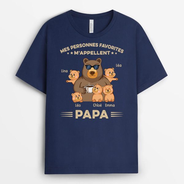 T-shirt Mes Personnes Preferees M’Appellent Papy Personnalise