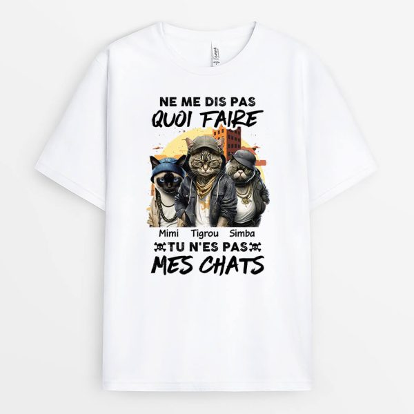 T-shirt Ne Me Dis Pas Quoi Faire Personnalise