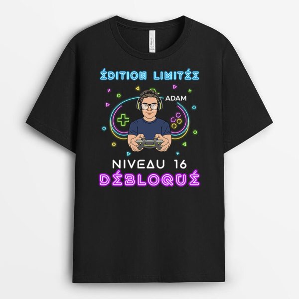 T-shirt Niveau 18 Debloque Personnalise