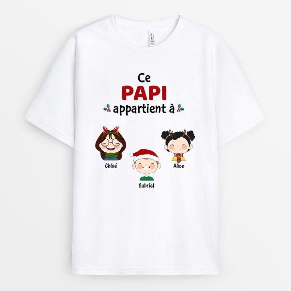 T-shirt Noel Ce Papi Appartient A Personnalise