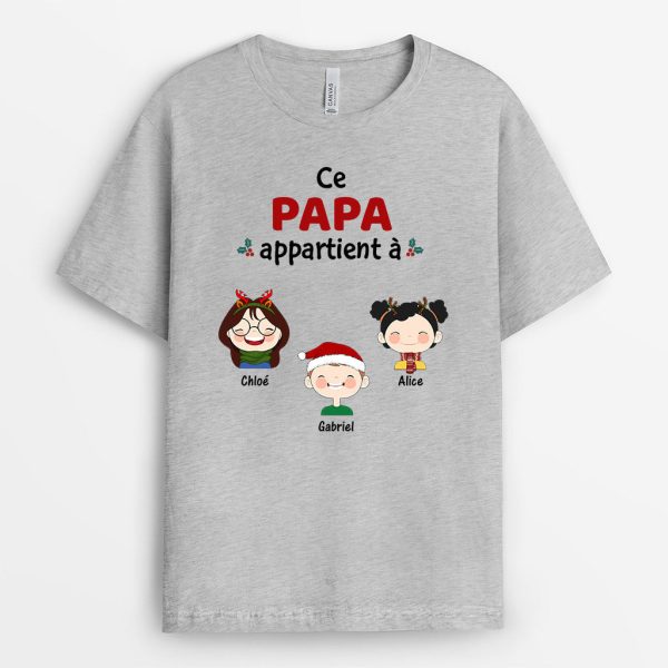 T-shirt Noel Ce Papi Appartient A Personnalise