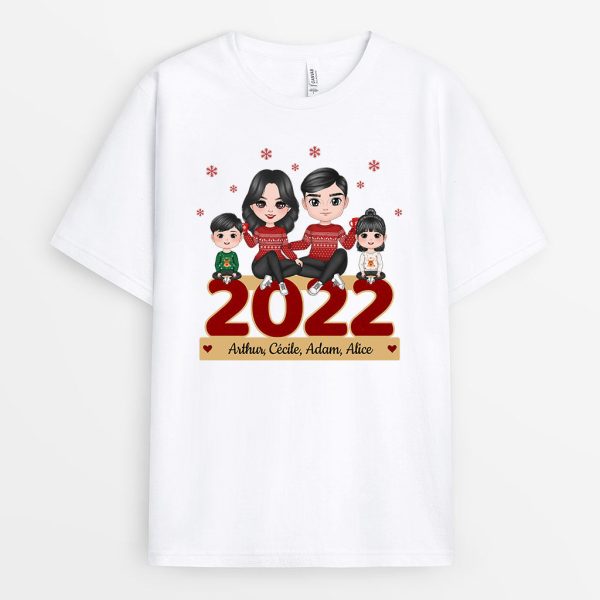 T-shirt Noel De Famille Personnalise