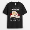 T-shirt Noel La Vie N&rsquo;est Pas Parfaite Chats Sombre Personnalise
