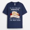 T-shirt Noel La Vie N&rsquo;est Pas Parfaite Chiens Sombre Personnalise