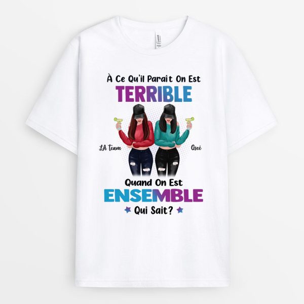 T-shirt Nous avons des problemes ensemble Personnalise