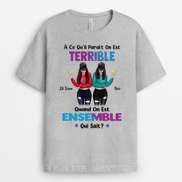 T-shirt Nous avons des problemes ensemble Personnalise