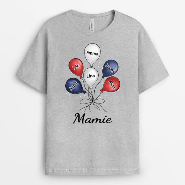 T-shirt Papa Ballons Colores Personnalise