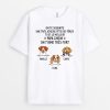 T-shirt Papa Chien On T’aime Tres Fort Personnalise