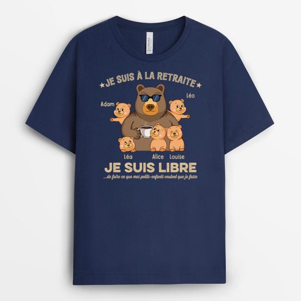 T-shirt Papa Est Libre De Faire Ce Que Ses Enfant Veulent Personnalise