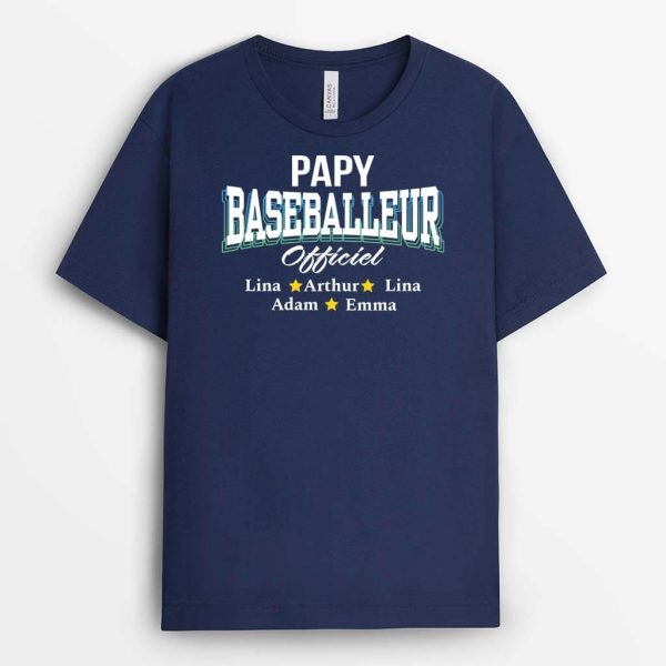 T-shirt Papa Footballeur Officiel Personnalise