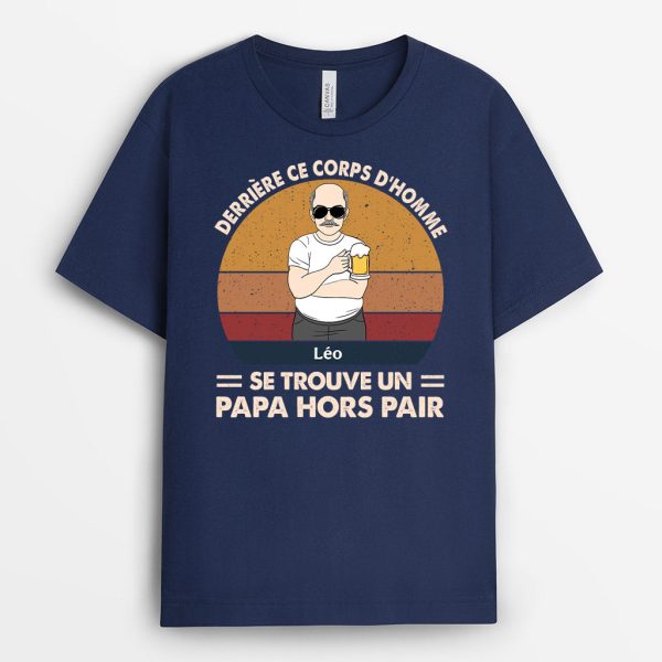 T-shirt Papa Hors Pair Personnalise