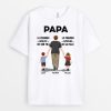 T-shirt Papa Papi Heros et Amour Personnalise