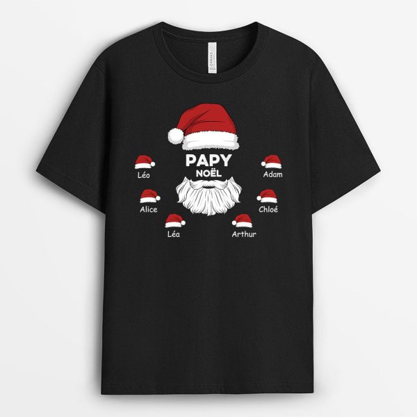 T-shirt Papa Papi Noel Personnalise