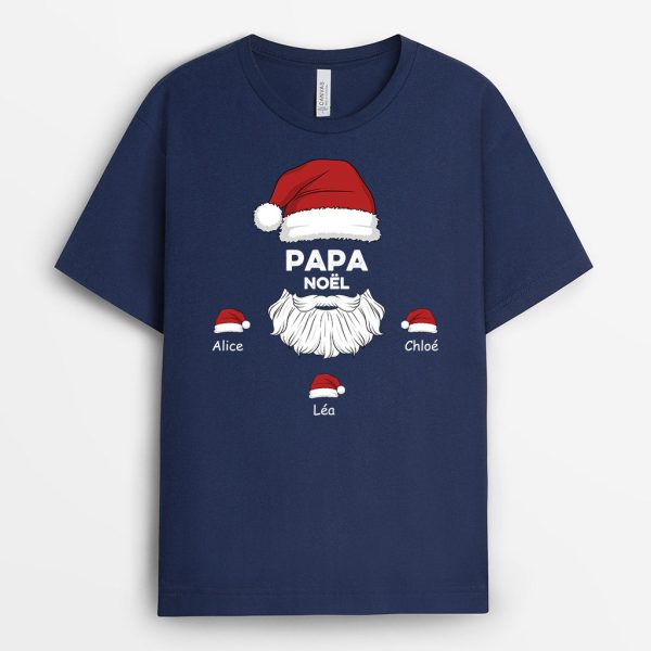 T-shirt Papa Papi Noel Personnalise