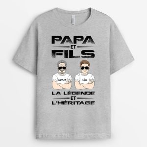 T-shirt Papa et Fils Personnalise T-shirt Papa et Fils Personnalise