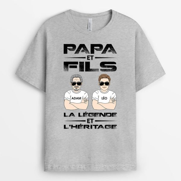 T-shirt Papa et Fils Personnalise