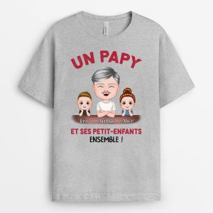T-shirt Papa et Ses Enfants Ensemble Personnalise T-shirt Papa et Ses Enfants Ensemble Personnalise
