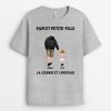 T-shirt Papi Papa Petits-Enfants La Legende L&rsquo;heritage Personnalise