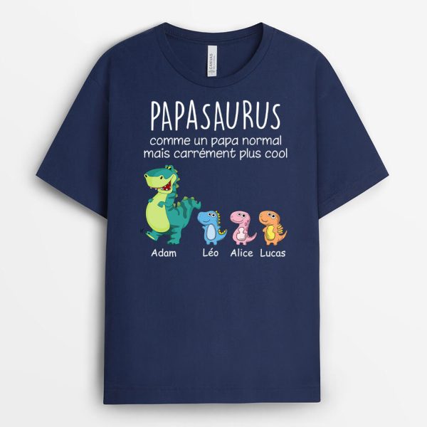 T-shirt Papysaurus Papasaurus Plus Magnifique Personnalise