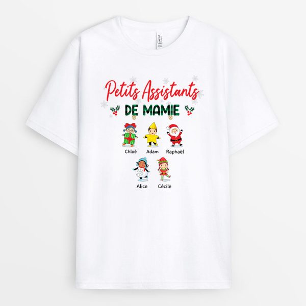 T-shirt Petits Assistants De Mamie Personnalise