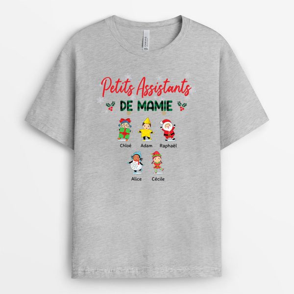 T-shirt Petits Assistants De Mamie Personnalise