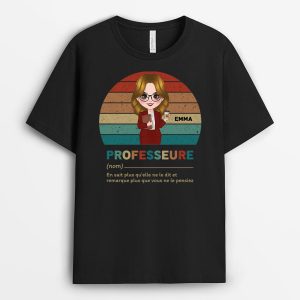 T-shirt Professeur Vintage Personnalise T-shirt Professeur Vintage Personnalise