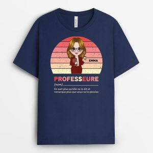 T-shirt Professeur Vintage Personnalise T-shirt Professeur Vintage Personnalise