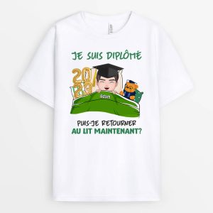 T-shirt Puis-Je Retourner Au Lit Personnalise T-shirt Puis-Je Retourner Au Lit Personnalise