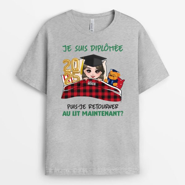 T-shirt Puis-Je Retourner Au Lit Personnalise