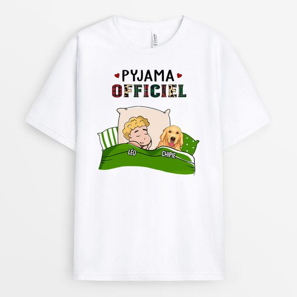 T-shirt Pyjama Officiel A Motifs Personnalise