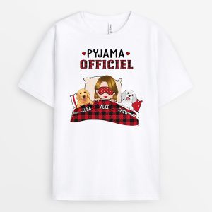 T-shirt Pyjama Officiel A Motifs Pour Femme Personnalise T-shirt Pyjama Officiel A Motifs Pour Femme Personnalise