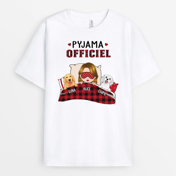 T-shirt Pyjama Officiel A Motifs Pour Femme Personnalise