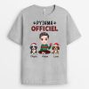 T-shirt Pyjama Officiel Version Noel Personnalise