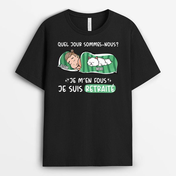 T-shirt Quel Jour Sommes-Nous  Personnalise