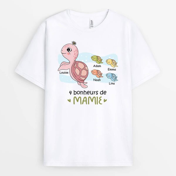 T-shirt Raisons Pour Lesquelles J’Adore Etre MamanMamie Tortue Personnalise