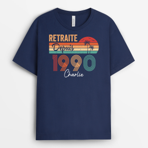 T-shirt Retraite Depuis Colore Personnalise T-shirt Retraite Depuis Colore Personnalise