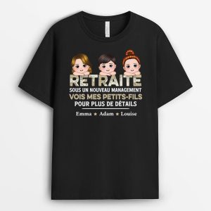 T-shirt Retraite, Sous Un Nouveau Management Personnalise T-shirt Retraite, Sous Un Nouveau Management Personnalise