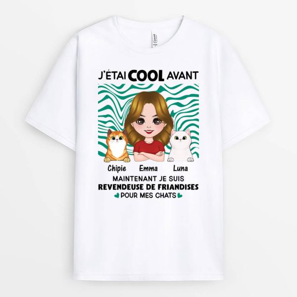 T-shirt Revendeur De Friandises Pour Mes Chats Personnalise