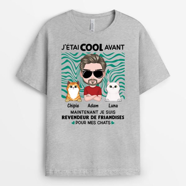 T-shirt Revendeur De Friandises Pour Mes Chats Personnalise