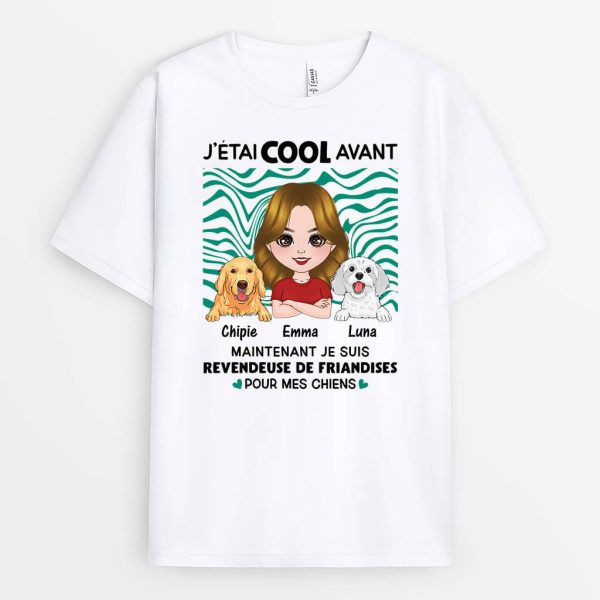 T-shirt Revendeur De Friandises Pour Mes Chiens Personnalise