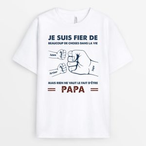 T-shirt Rien Ne Vaut Le Fait D’etre Papa Papy Personnalise T-shirt Rien Ne Vaut Le Fait D’etre Papa Papy Personnalise