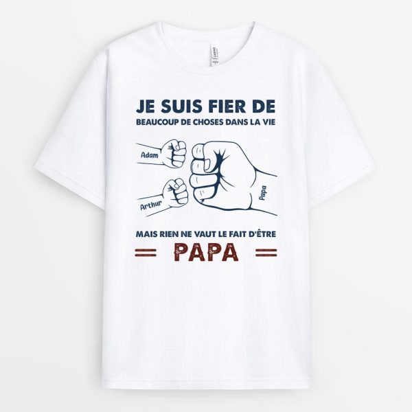 T-shirt Rien Ne Vaut Le Fait D’etre Papa Papy Personnalise