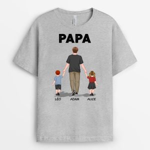 T-shirt Significatif Papa Papy Personnalise T-shirt Significatif Papa Papy Personnalise