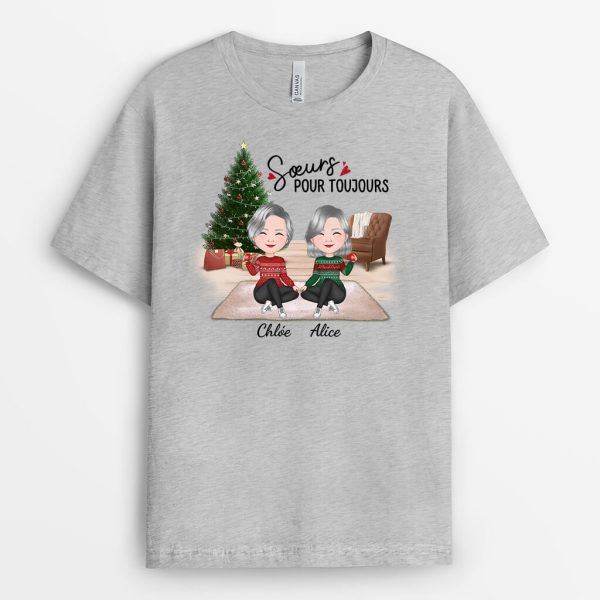 T-shirt Soeurs Pour Toujours Version Noel Personnalise