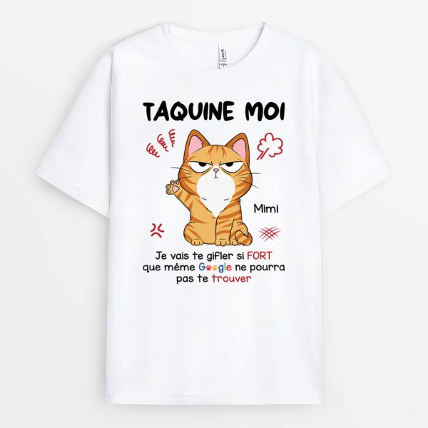 T-shirt Taquine Moi Je Vais Te Gifler Personnalise