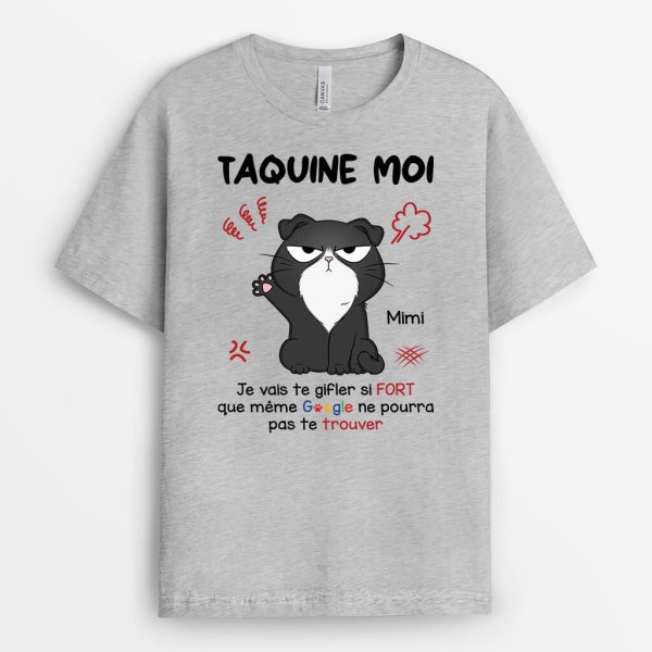 T-shirt Taquine Moi Je Vais Te Gifler Personnalise