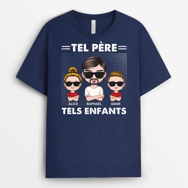 T-shirt Tel Pere Tel Fils Check Personnalise