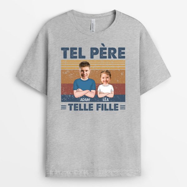 T-shirt Tel Pere Tel Fils Photo Personnalise