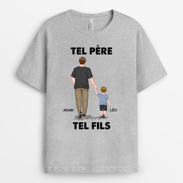 T-shirt Tel Pere Telle Fille Marche Personnalise